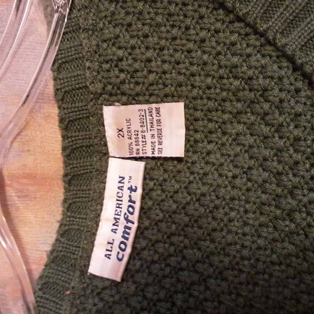 All American Comfort, plus size sweater 2X - Picture 4 of 4